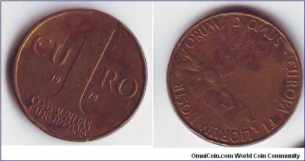 1 euro 1972 communitas europeana.