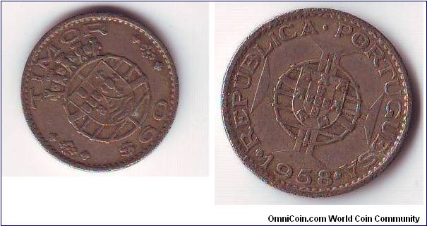 $60 1958 REPUBLICA PORTUGUES TIMOR(EAST TIMOR NOW)