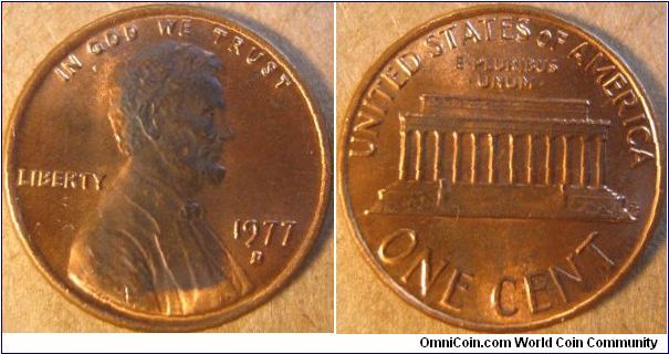 Lincoln Cent 1977
Unc raw