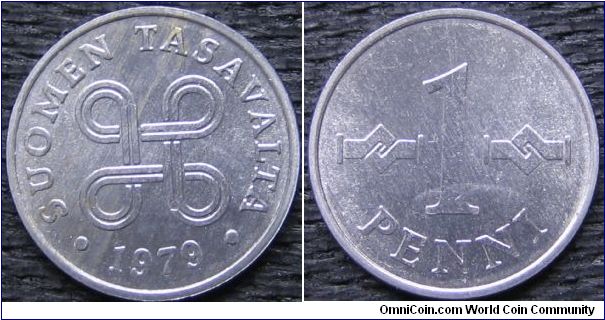 1 penni - Arms of St. John: aluminum