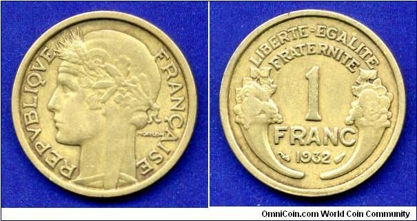 1 Franc.
Republique Francaise.


Br.