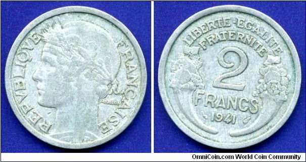 2 Francs.
Republique Francaise.


Al.
