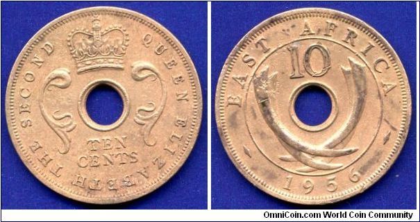 10 cents.
Elizabeth II.
No mintmark. Royal Mint, London.


Br.