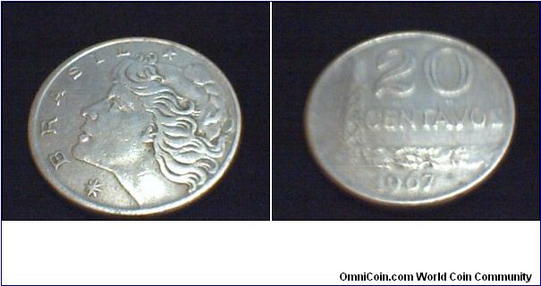 Brazil 20 centavos. 1967