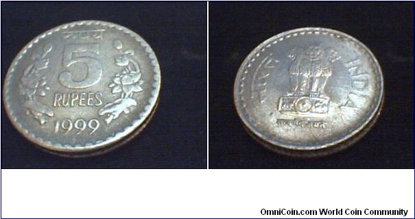 INDIA 5 RUPEES 1999.