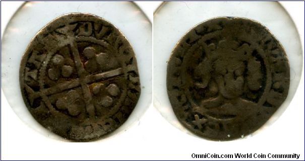Edward III  
1327/1377
Pre treaty Penny
Durham mint  
Pre treaty Penny, Durham mint