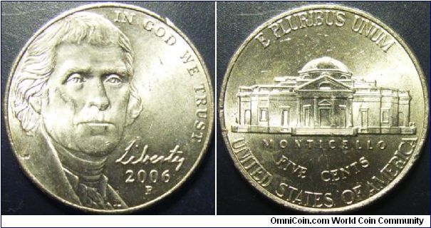 US 2006 5 cents, mintmark P. Special thanks to Arthrene!
