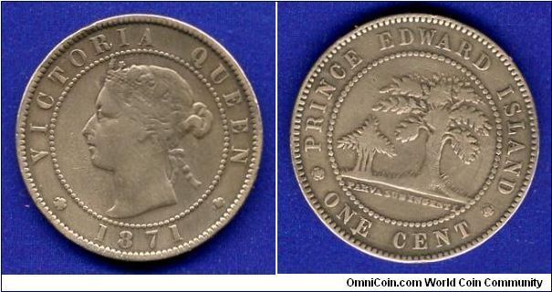 1 cent.
Victoria (1837-1901).
Prince Edward Island.



Cu.