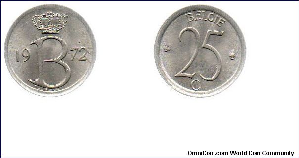 1972 25 centimes