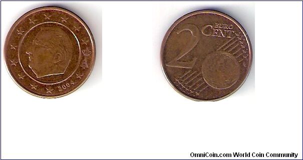 Belgium 
Year: 2004 
Denomination:
2 Euro Cent Coin