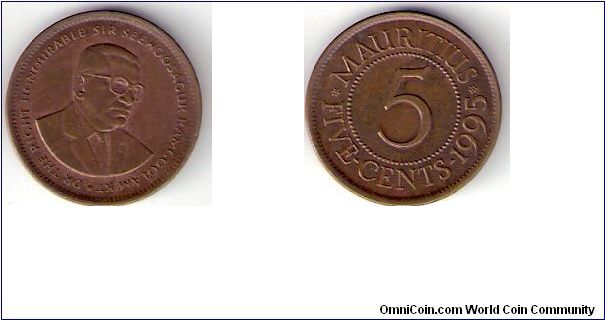 Mauritius 

1995 

5 Cents