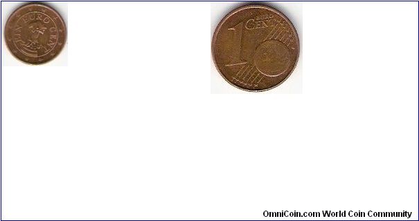 Austria 2005 1 Euro Cent Coin
