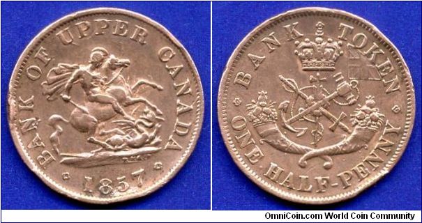 Half penny bank token.
Upper Canada.


Cu.