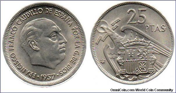 1957(69) 25 pesetas