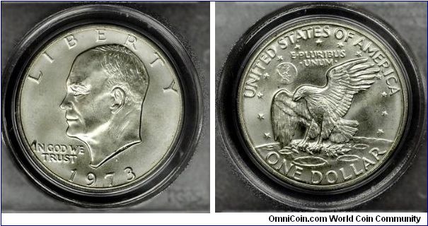 Eisenhower Dollar 1973 PCGS MS 67