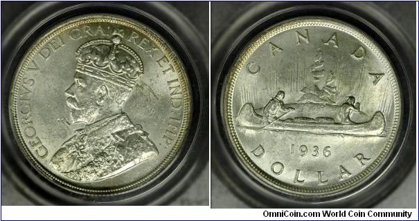 Canada Dollar PCGS MS 61
