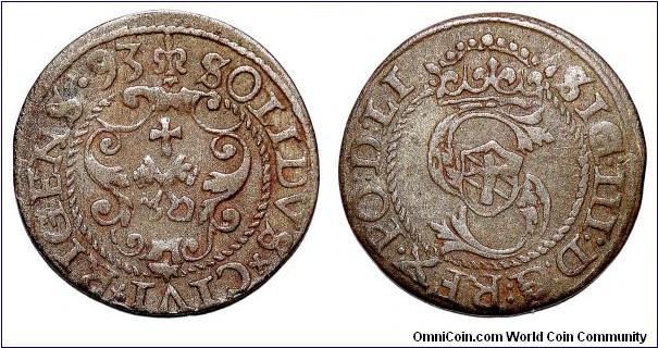 RIGA (MUNICIPAL)~AR Solidus 1593.