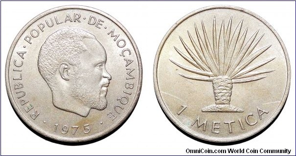MOZAMBIQUE (PEOPLES REPUBLIC)~1 Metica 1975. First series for the People's Republic of Mozambique. 