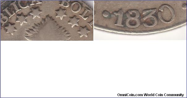 Details for the below BO30B coin, grouped stars and narrow date.