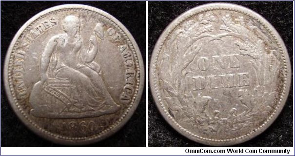 1860 Dime