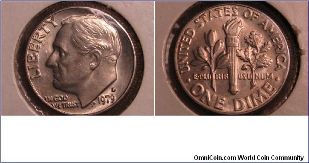 1979 D $0.10 Brilliant  Uncirculated