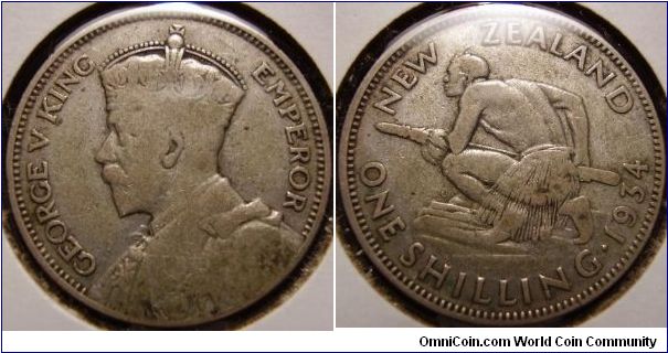 1 Shilling New Zealand