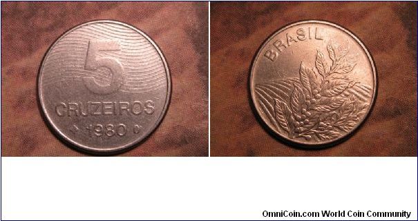 1980 5 Cruzieros Brazil