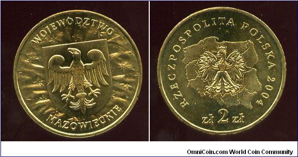 Mazowieckie Province
Provincial coat of arms
Eagle over map of poland, value & date