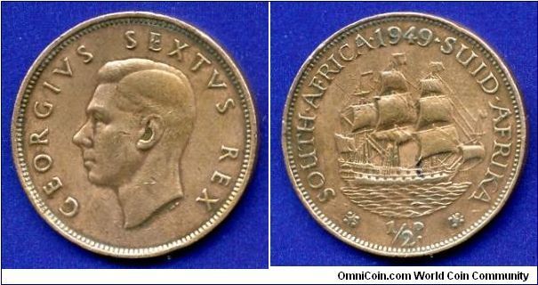 *1/2d*.
George VI (1936-1952) Rex.
*south-suid*.


Br.