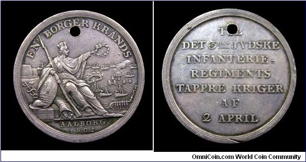 Battle of Copenhagen - Silver medal of Denmark - mm. 36