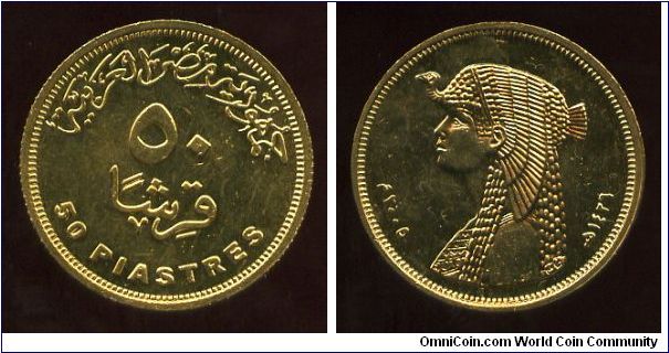 50 Piaster
Value & date
Queen Cleopatra VII