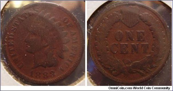 1883 Indian head cent