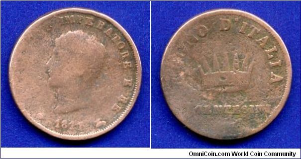 3 centisimi.
Napoleon Bonopart.
Napoleonic Italy.


Cu.