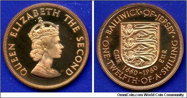 1/12 shilling.
Elizabeth II.
PROOF - mintage 4,200 units.


Br.