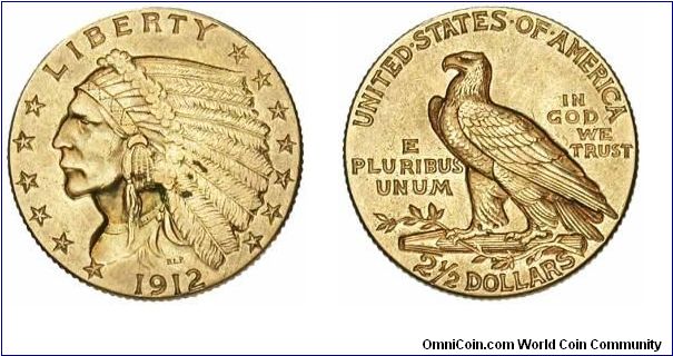 $2.5 Indian Head Quarter Eagle