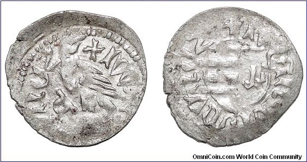 WALLACHIA (PRINCIPALITY)~AR Ducat 1386-1418 AD. Under Prince: Mircea Basarab I- The Elder. Grandfather to Vlad Tepes III (The Impaler) aka. Count Dracula.