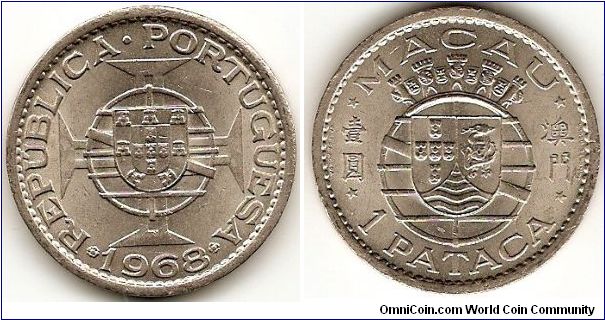 1 pataca
copper-nickel