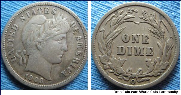 Barber Dime