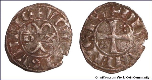BURGUNDY (REGIONAL)~AR Denier 1218-72 AD.