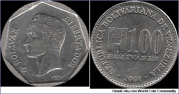 100 Bolivars 2001