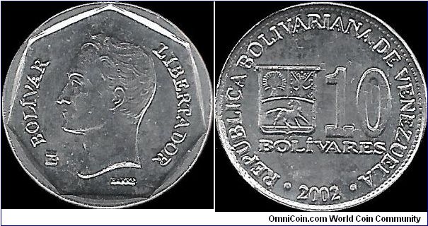 10 Bolivars 2002
