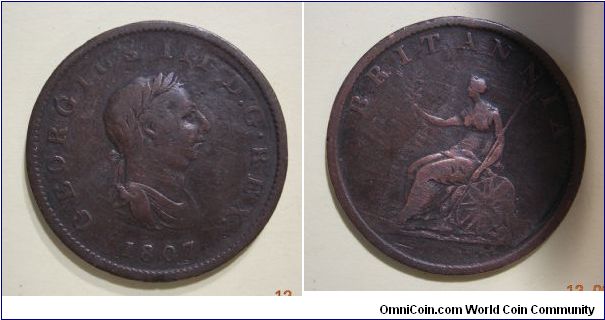 George III Half Penny