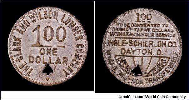 Clark and Wilson Lumber Co., Prescott, Oregon, $1 token.