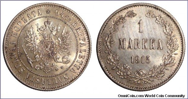 FINLAND (GRAND DUCHY)~1 Markka 1915.