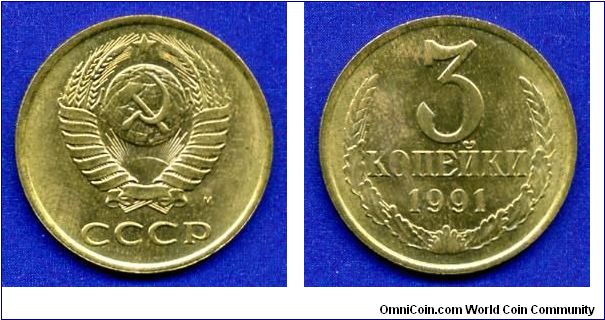 3 kopeeks.
USSR.
With mintmark 'M'-Moscow mint.


Br.