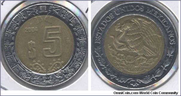 $ 5 PESOS