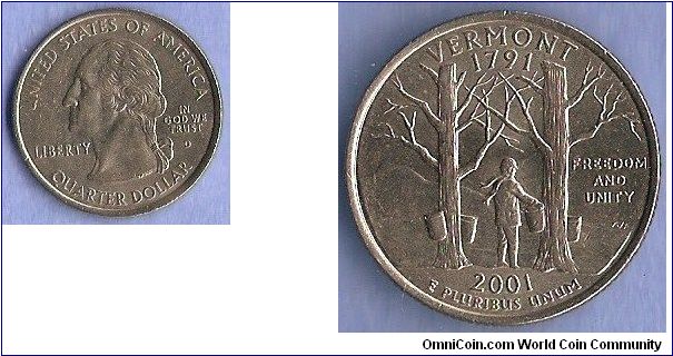 Denominacion: 1/4 Dollar.