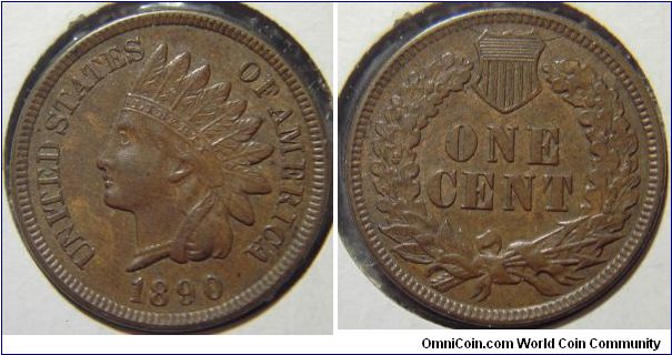 1890 Indian Head Cent RPD