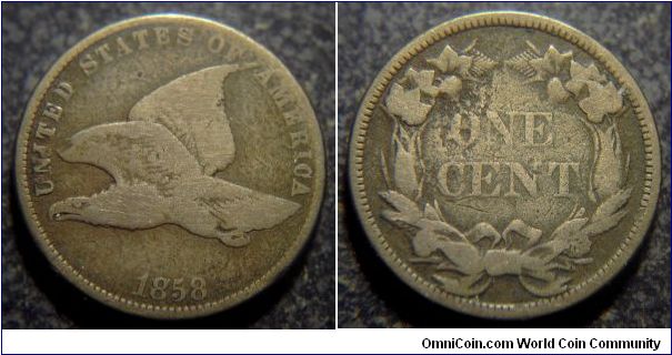1858 Small Letter Flying Eagle
