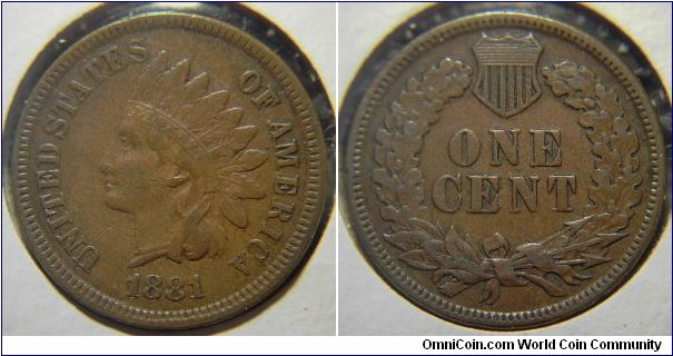 1881 Indian Head Cent